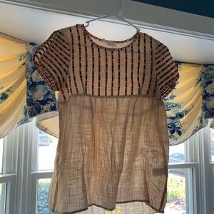 Colorful spring shirt.